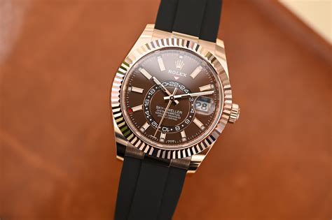 sky dweller gold rolex|rolex sky dweller price chart.